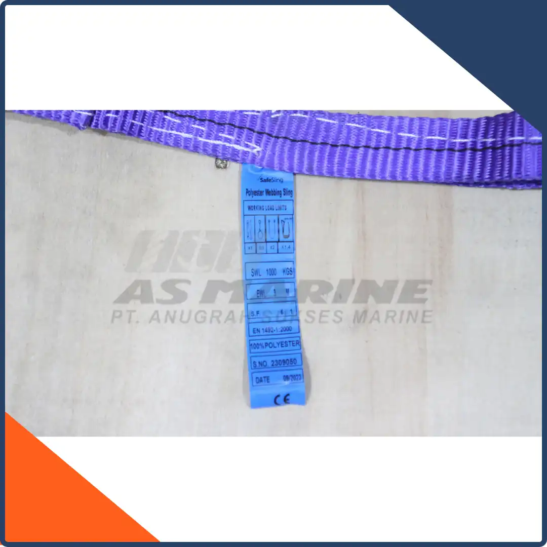 Webbing Sling Belt / Tali Angkat 1 Ton x 6 Meter Safesling